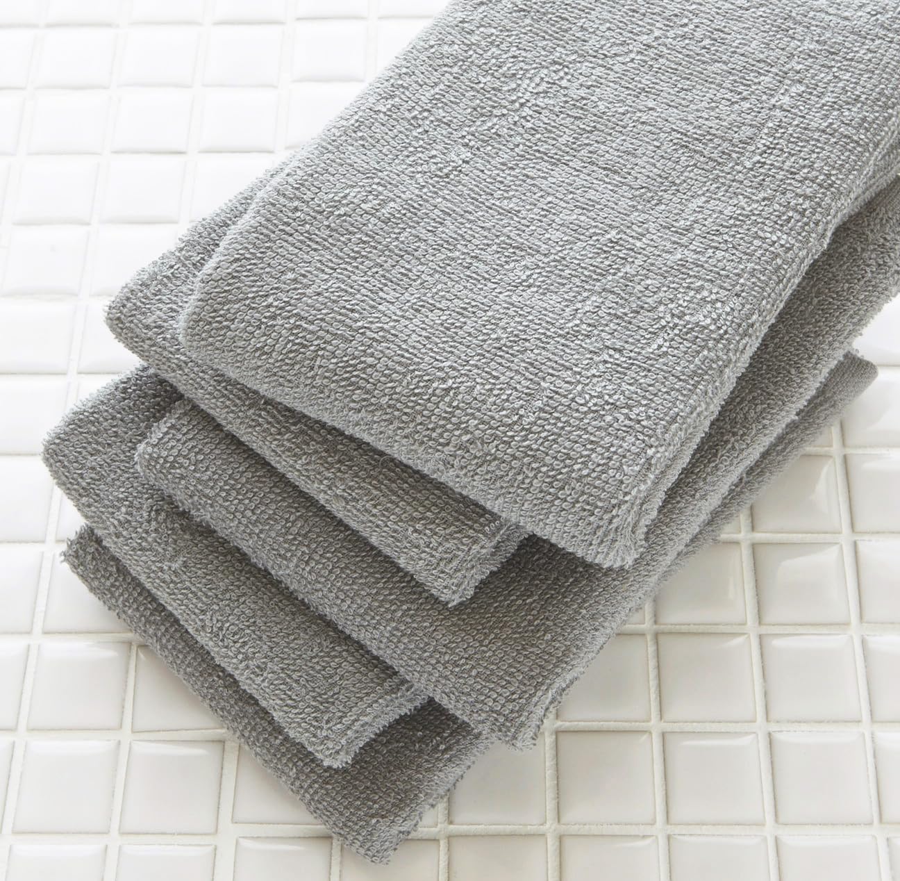 Amazon｜GamachaTowel 全22色 フェイスタオル【 グレー 20枚セット