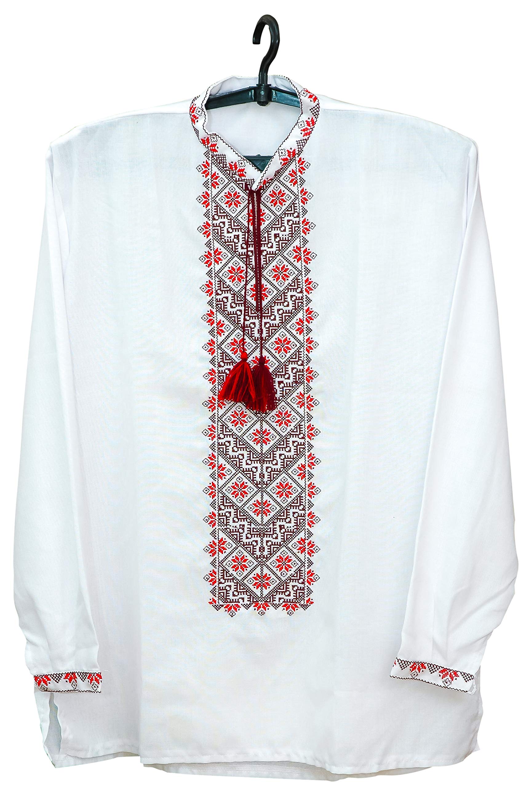 Men's Ukrainian Embroidered Shirt (Sorochka) - Traditional Full Sleeve Ethnic Cotton Shirt