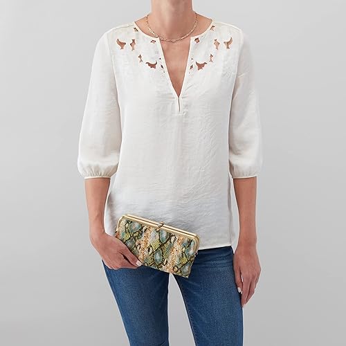 Miniatura 2 de HOBO Lauren - Cartera de mano  Construcción de cuero suave con cierre de bloqueo de beso bolsillo interior con cremallera y ranuras para tarjetas