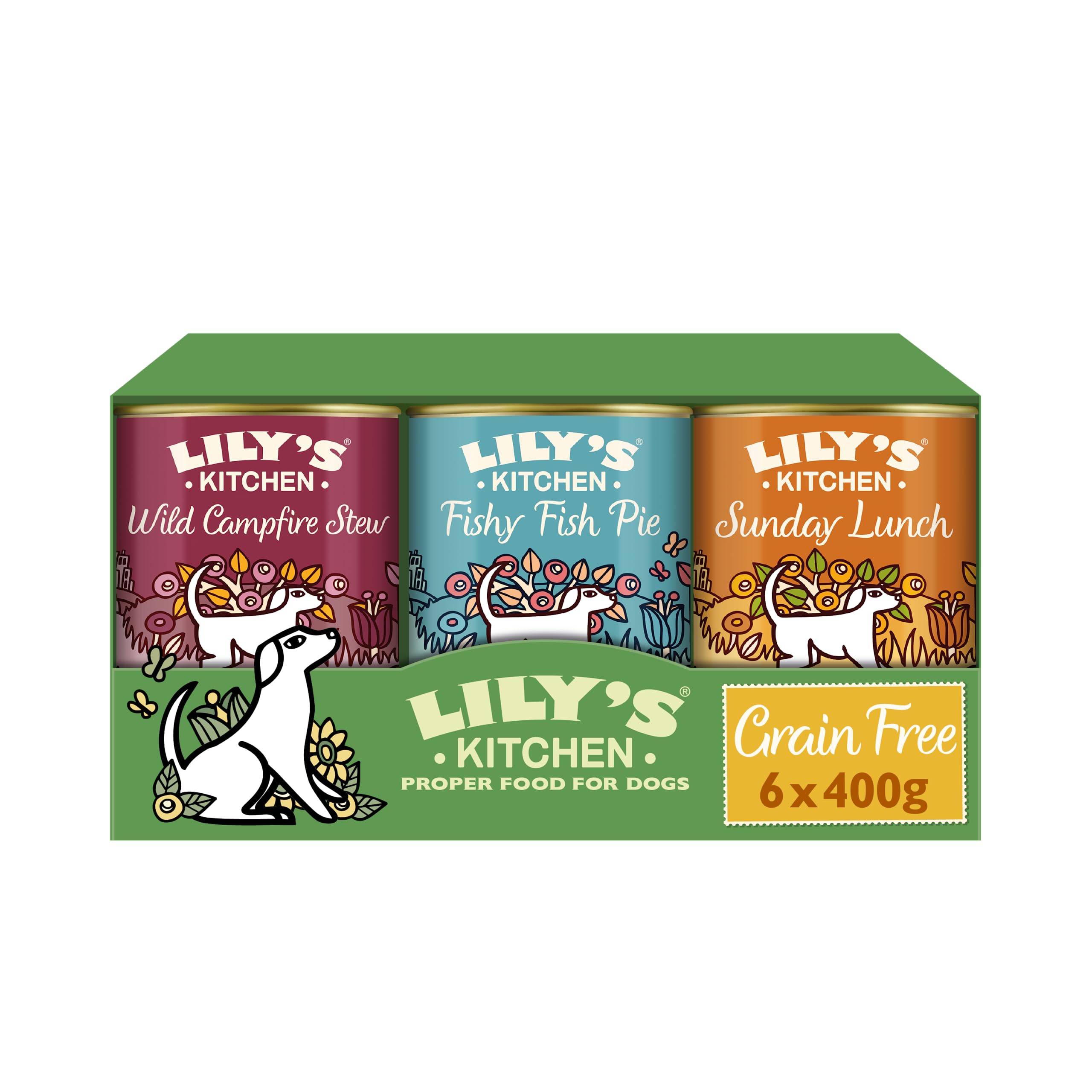 Lily's Kitchen Grain-Free Dog Food Multipack (Pack of 6 x 400g)