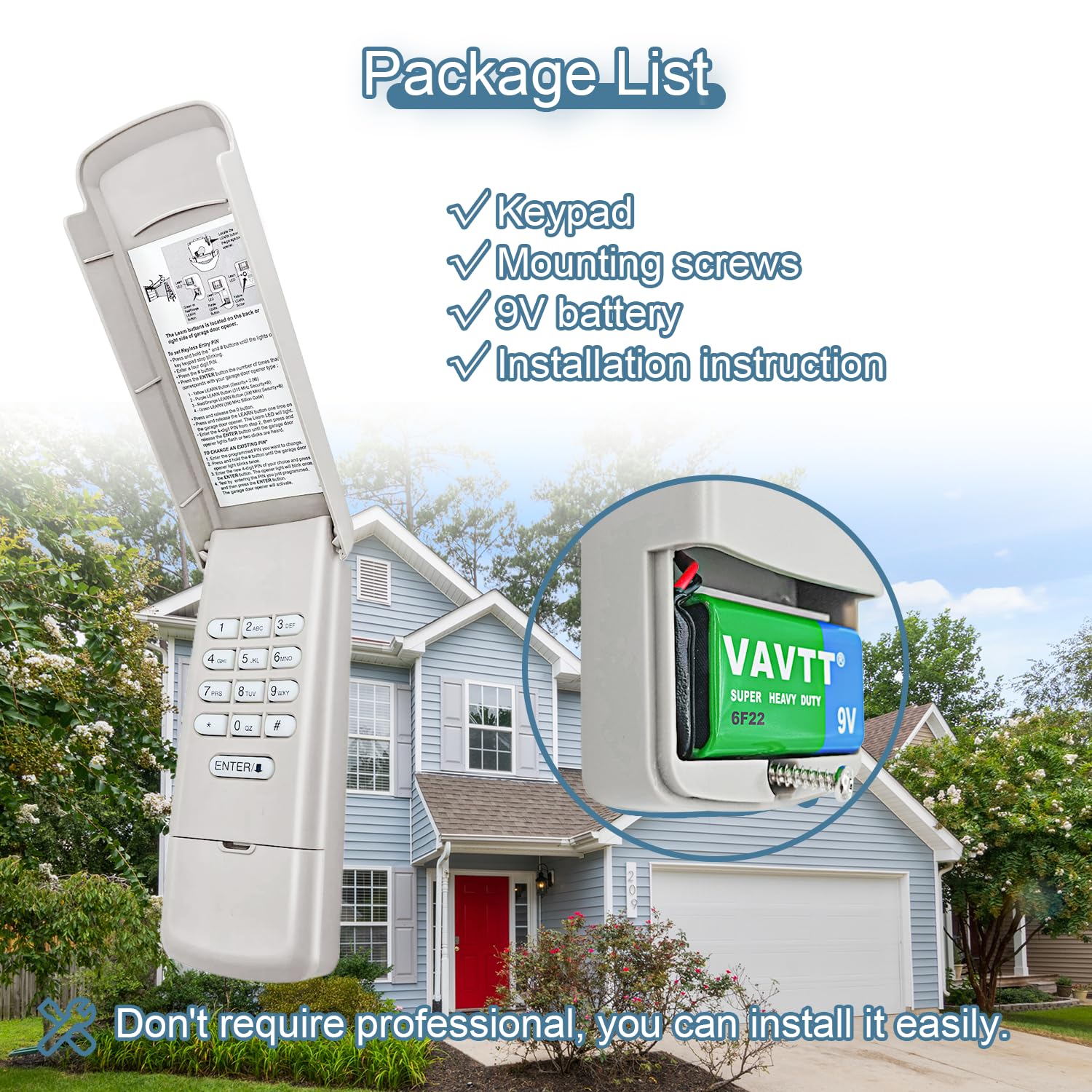 G940EVP2 CMXZDCG440 Universal Garage Door Keypad