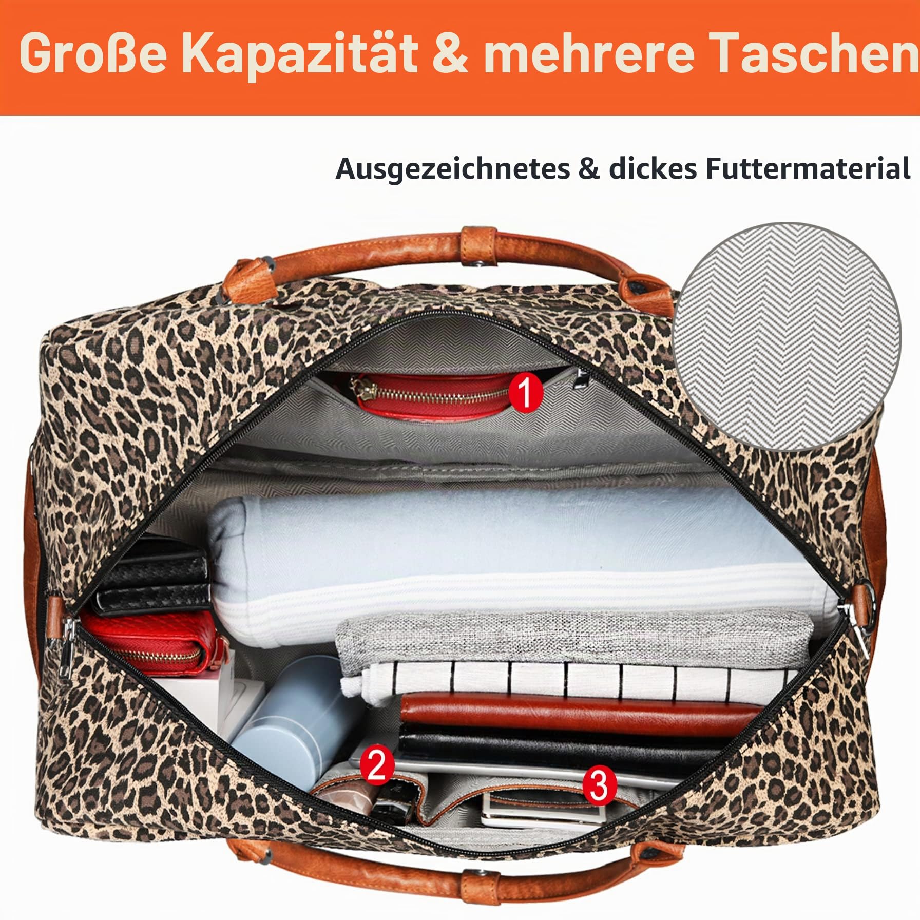 IBFUN Weekender-Taschen für Damen, 53,3 cm, Wochenend-Reisetasche, Reisetasche, Handgepäck, Übernachtungstasche, 3 Stück