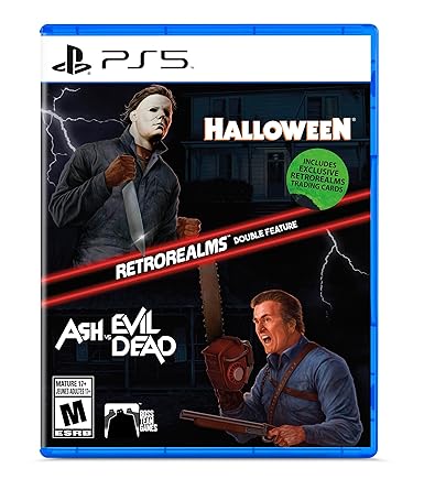 Resident Evil 9 Requiem offenbart viele Details, um Fans sicherzustellen 6 813apAurDtL. SX385 Halloween and Ash vs Evil Dead RetroRealms Double Feature - PlayStation 5