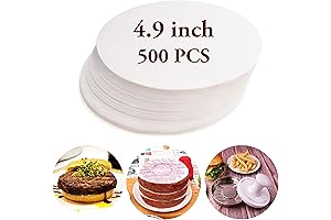Essential Kitchen Tool - Burger Patty Paper Sheets (5 Inches, 500 Pcs)...