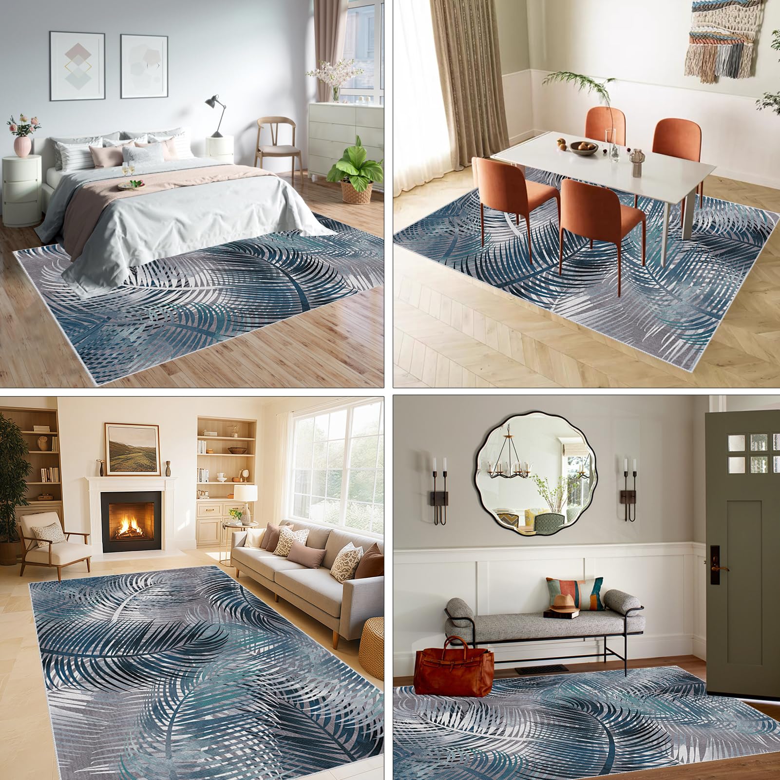 Tapis de Sol Bureau Tissu pour Parquet, Tapis Gaming Sol 160 x 200 cm