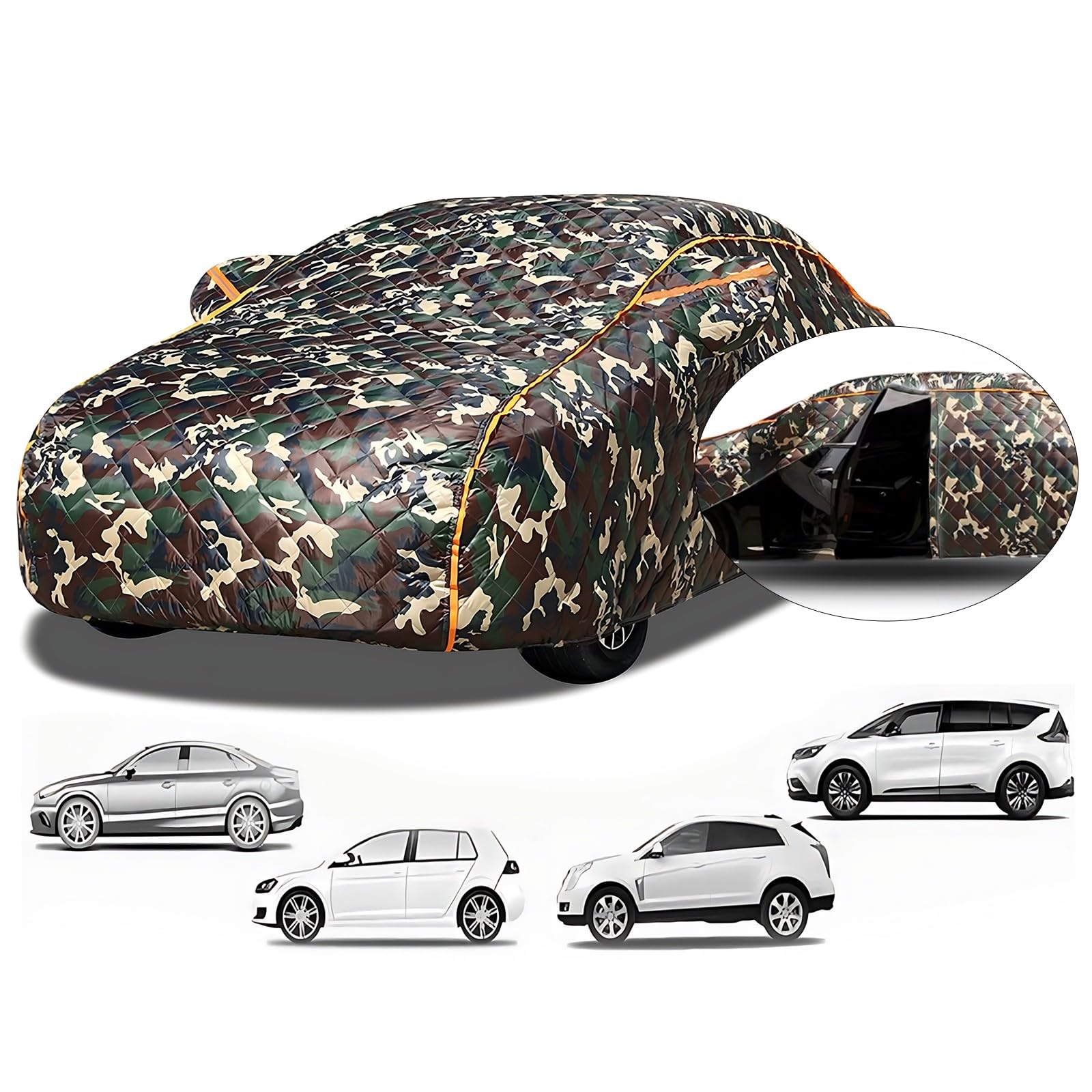 Antigranizo Funda Coche para Buick Electra C-Body RWD 1959-1984, Funda para Coche Exterior, Funda Completa del Coche,Agrega Algodón Y Espesa,Antigranizo Coche Impermeable Transpirable kZ66