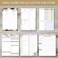 Vista 7 de bloom daily planners - Bloc de notas semanal para planificar las comidas con imanes para el refrigerador, incluye una «Lista de compras