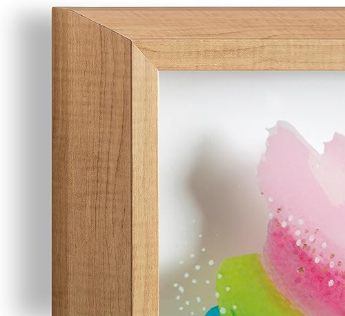 Miniatura 5 de Kate and Laurel Blake - Arte de vidrio impreso abstracto brillante enmarcado por Jessi Raulet of EttaVee 18 x 24 pulgadas natural hermoso arte de