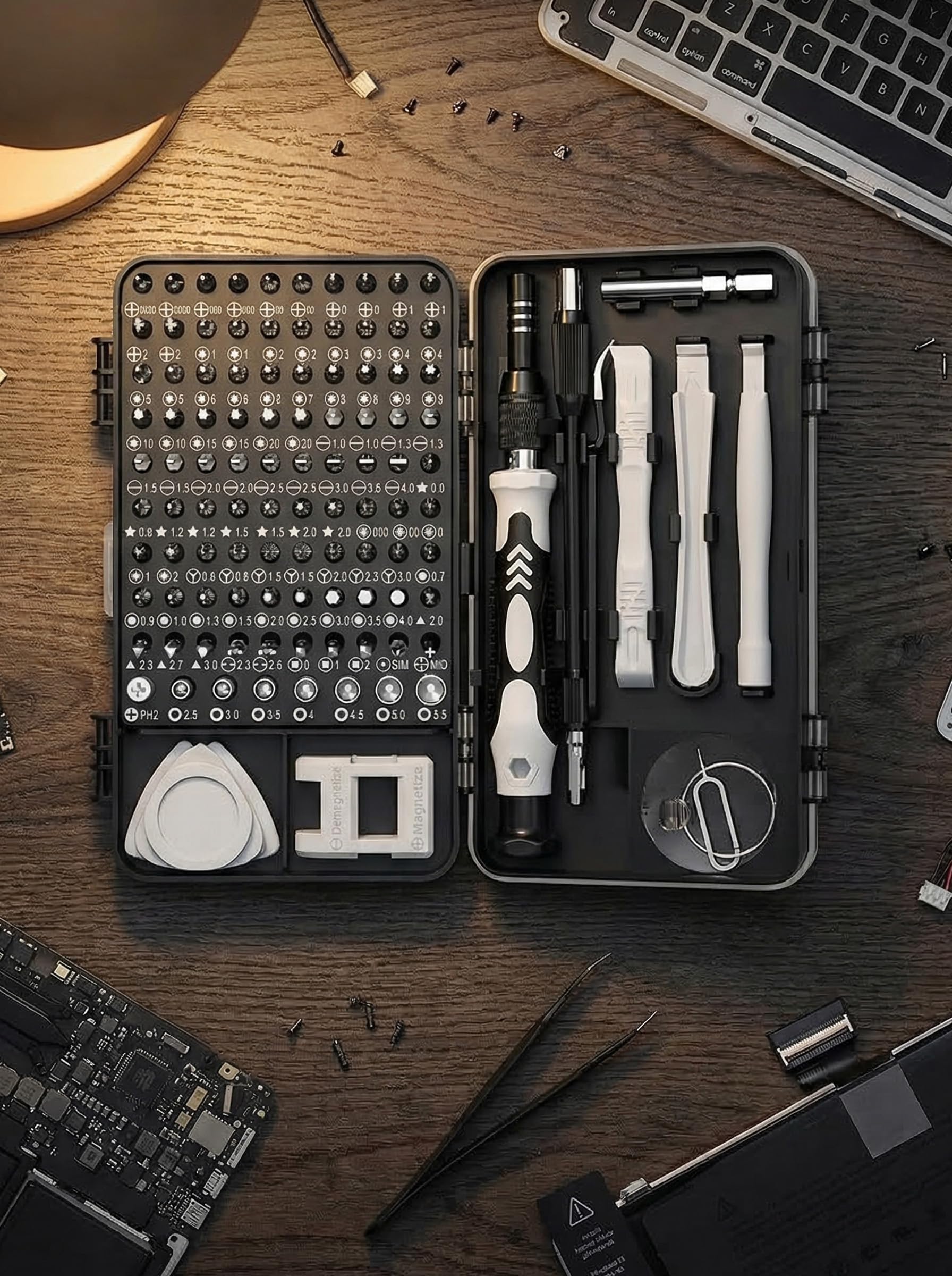 Precision Screwdriver Set, 115-in-1 Mini Screwdriver Set with Magnetic Bits, Mini Tool Box for Electronics, Watch Repair Kit, Eyeglass Repair