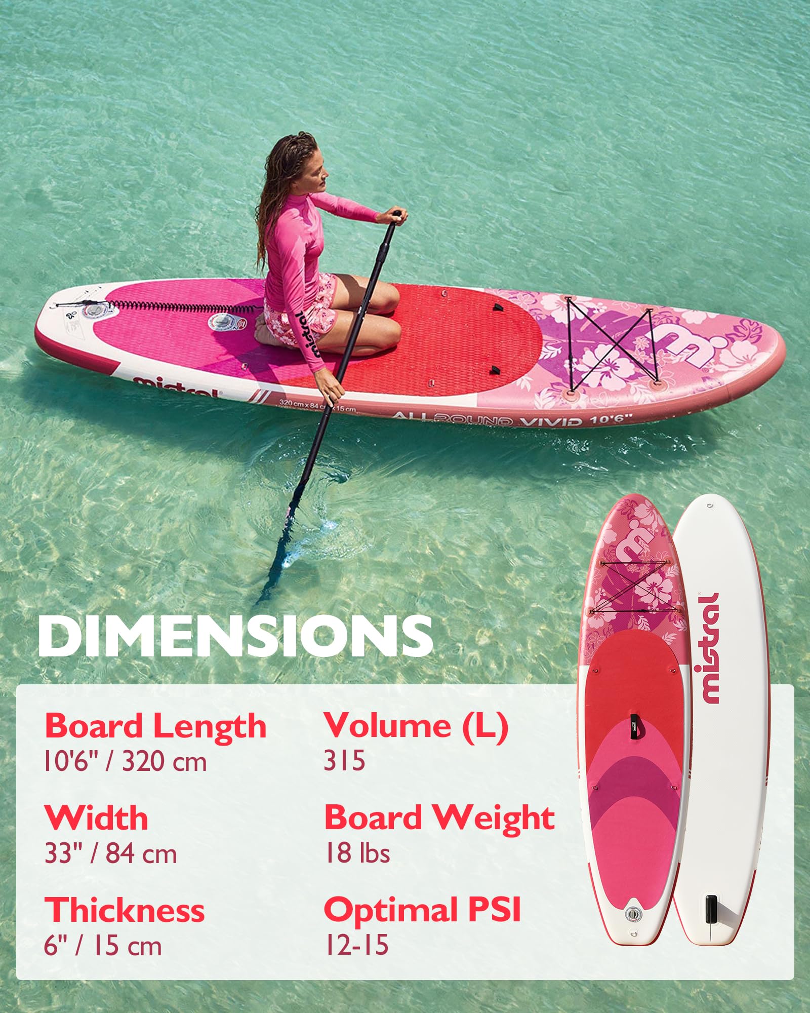 FCRB wind and sea　ブリストル　XL size Amazon.com : Mistral Inflatable Stand Up Paddle Board, 10'6''x33