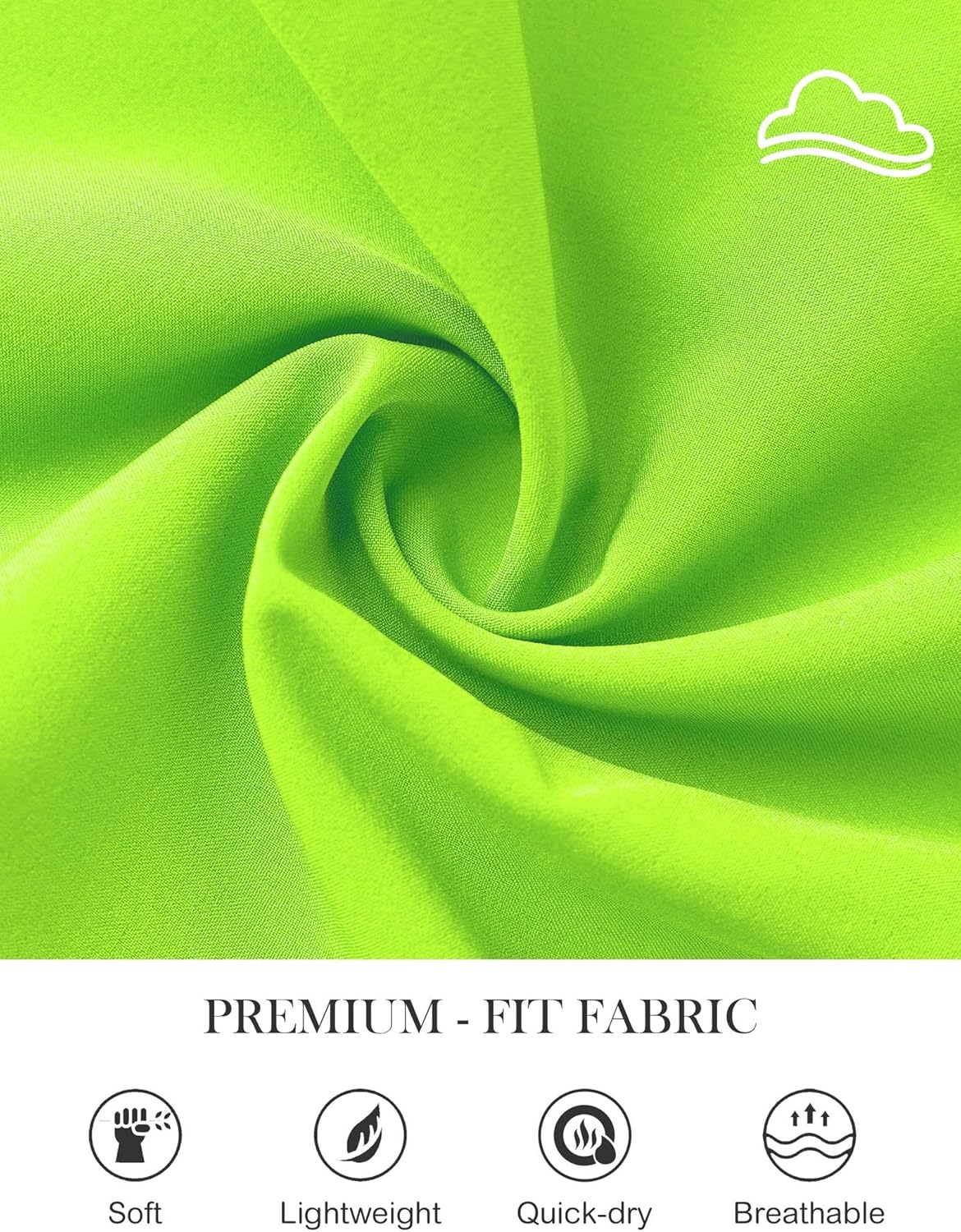 EZRUN Women's 3" Athletic Running Shorts High Waisted Split Dolphin Shorts Comfy Mesh Liner for Gym Workout Track - Image 5