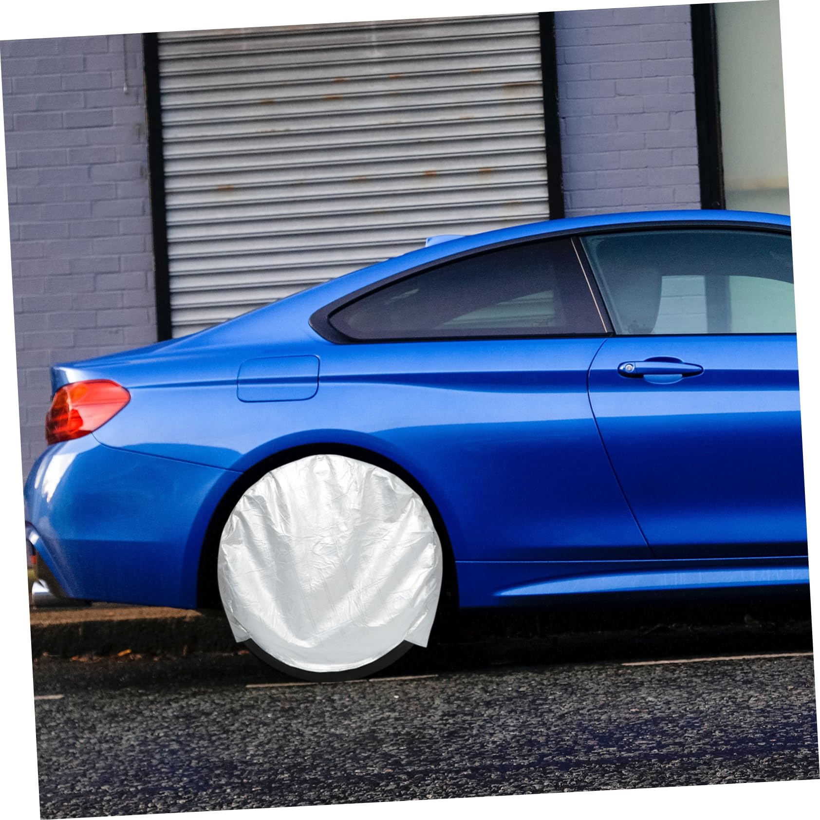 4 Stück Reifenabdeckungen aus Aluminiumfolie Baumwolle Universeller Sonnenschutz für Autoreifen und Wohnmobil Reifen Schutz bei Jahreszeiten