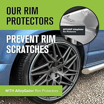 Amazon.com: AlloyGator Graphite Rim Protector for Car Wheels