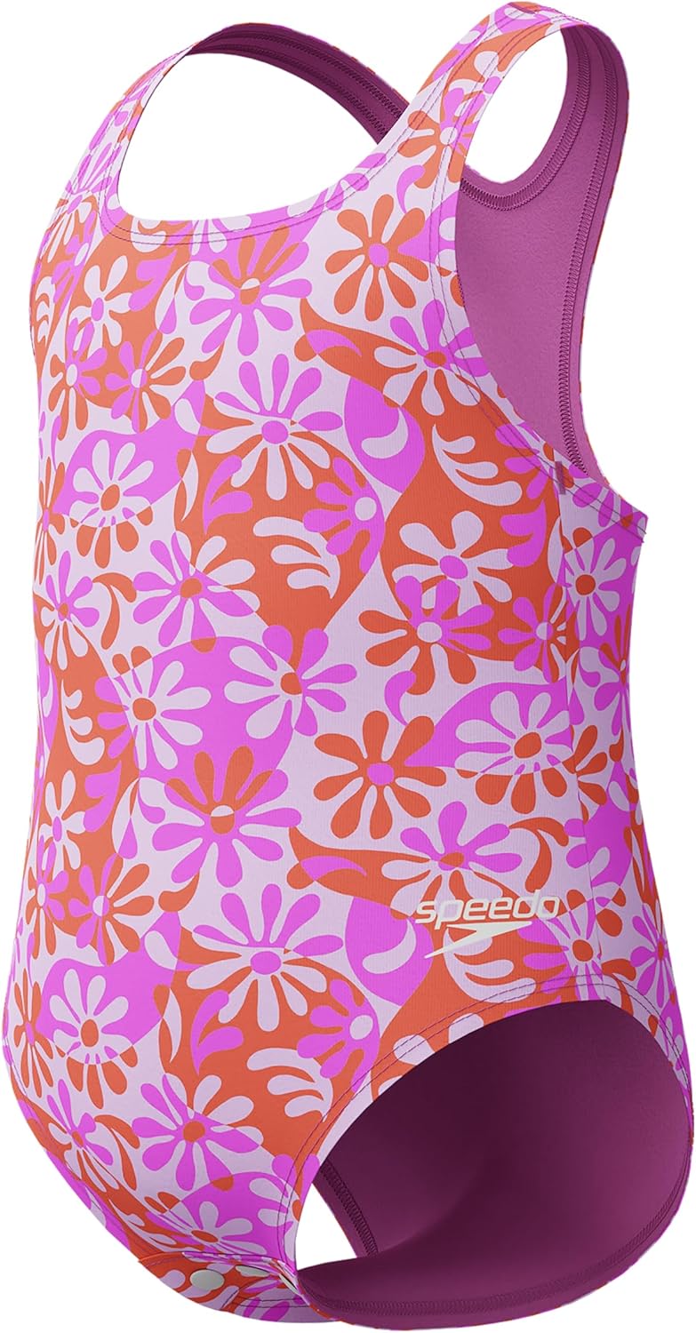 Speedo Girls Printed Sport Splice