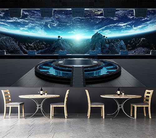 Miniatura 10 de FLFK Murales de pared 3D para despegar y pegar, calaveras góticas oscuras 141.7" x 98.4" - Papel tapiz autoadhesivo tipo póster, pintura, pegatina