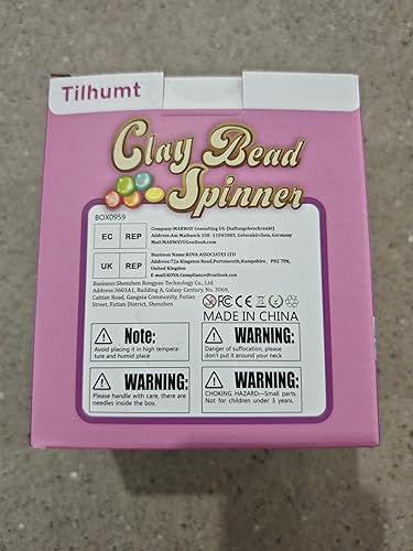 Miniatura 9 de Tilhumt Spinner de cuentas de arcilla giratorio eléctrico de cuentas para hacer joyas cuenco de cuentas para cuentas de arcilla con aguja e hilo