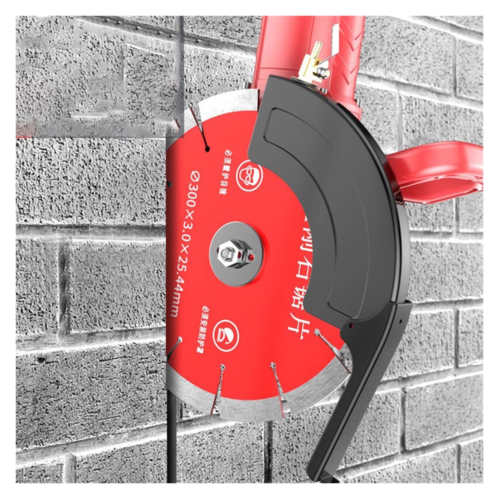 Máquina Cortadora De Pared Hormigón Un Solo Chip 18cm Y 8800W, Ranuradora Eléctrica Agua Molienda Ángulo Grande, Piedra,Durabilidad Notable