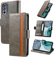 Vista 267 de Funda para Honor X7, Funda para Honor Play 30+ Plus Funda de piel sintética con ranuras para tarjetas Funda con soporte abatible Rojo