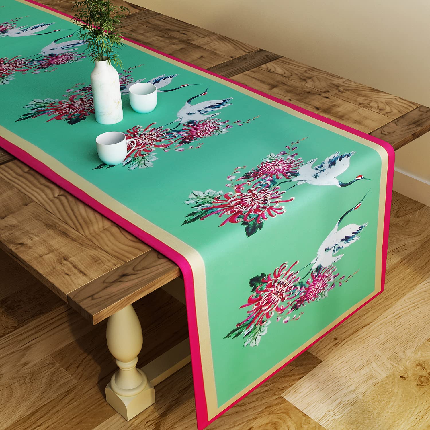 SEJ Table Runner - Pink Dining Table Protector -16