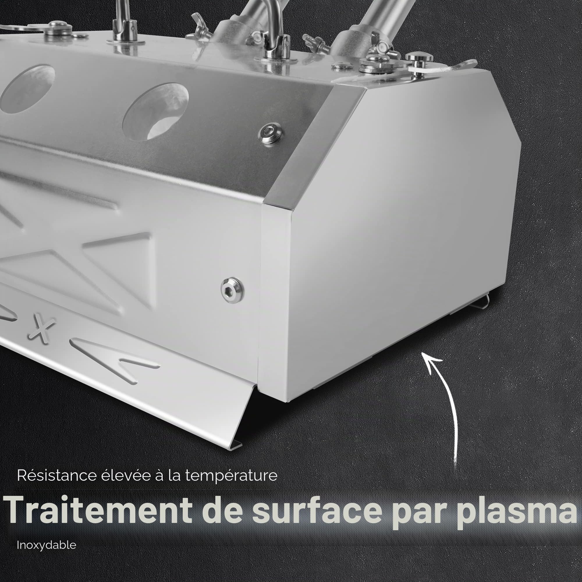 GY200 Kit de four de forge au propane à double brûleur en acier inoxydable pour artiste, loisirs, couteaux, construction d'outils, maréchal-ferreur, forgeron