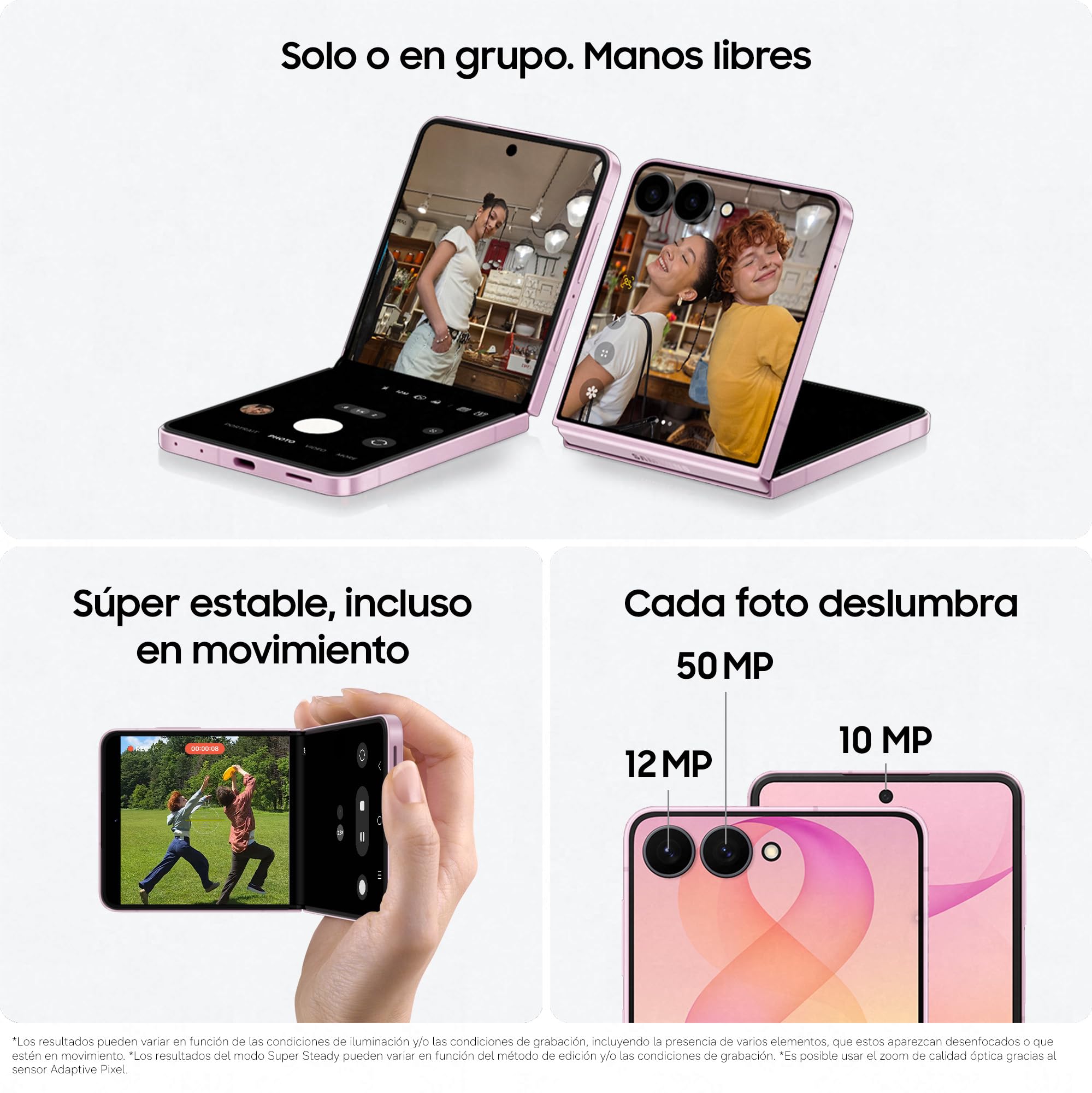 Samsung Galaxy Z Flip8, 256 GB, Teléfono Móvil con IA, Grafito | Smartphone Android, Cámara Selfie Manos Libres, Memoria 12 GB, Batería 4300 mAH, Now Brief, FlexWindow, Garantía 3+1 Años
