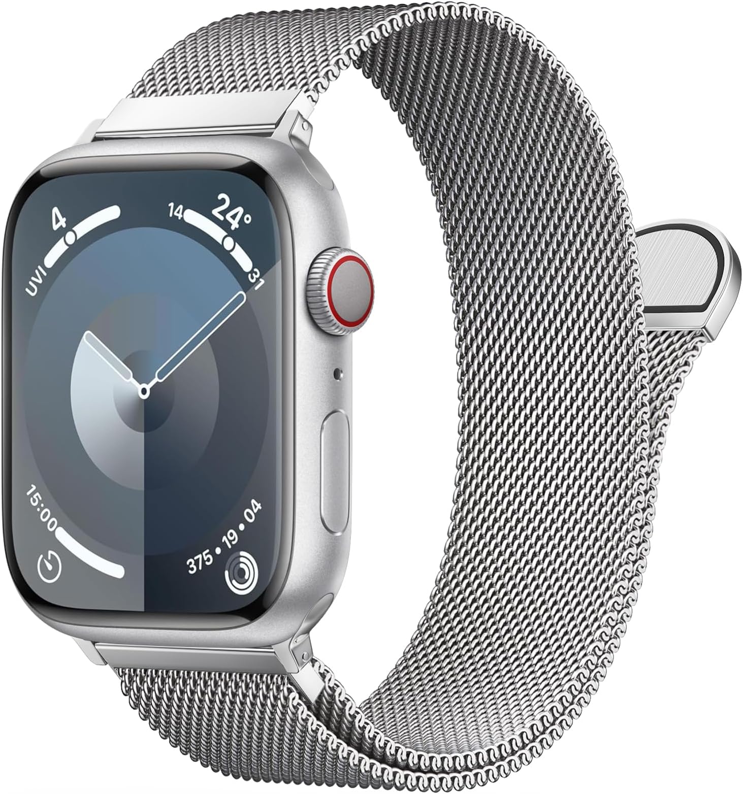 Stainless Steel Milanese Loop Compatible with Apple Watch Band 46mm 42mm 44mm 45mm 49mm 38mm 40mm 41mm men and women, Mesh Loop Magnetic Clasp Replacement for iWatch Bands Ultra Series 10 9 8 7 SE 6 5