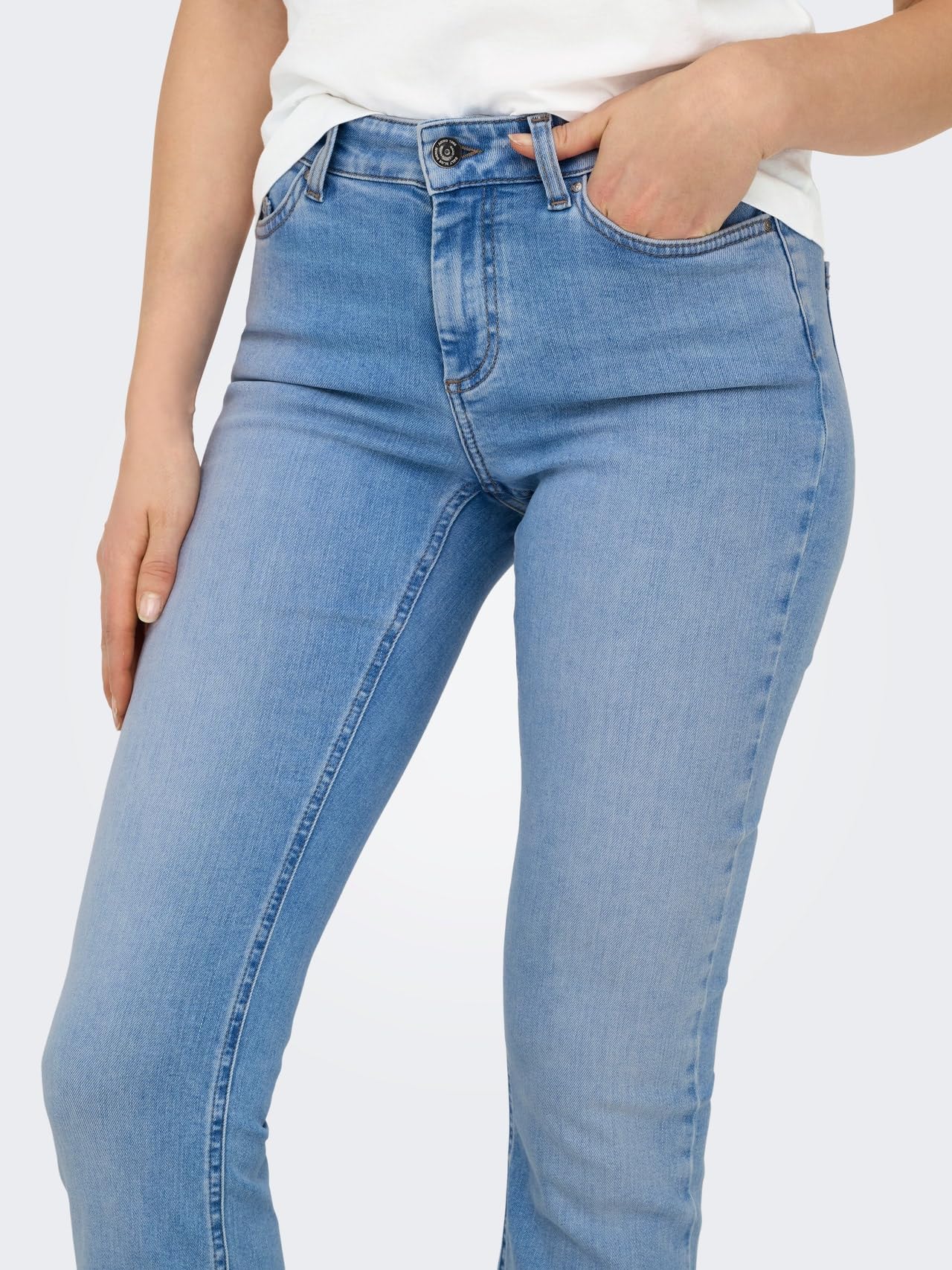ONLY Jeans da Donna Flared Fit, Special Bright Blue Denim, (M) W x 30L