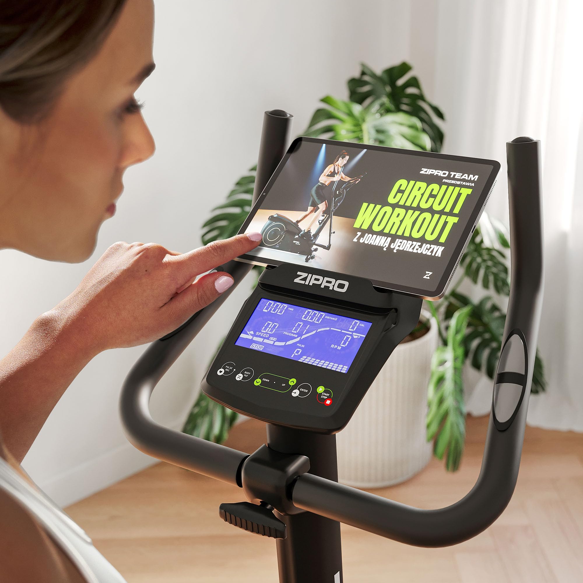 Zipro Cyclette Rave, Fitness Bike Ergometrico, Trainer Magnetico per Bicicletta, Ergometro fino a 120 kg, Bici da Interno, Cyclette per Allenamenti Domestici, Cyclette da Ciclismo con Cavo