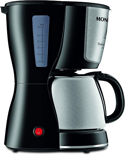 MONDIAL Cafeteira Elétrica Dolce Arome, Preto/Inox, 800W, 110V - C-37JI...