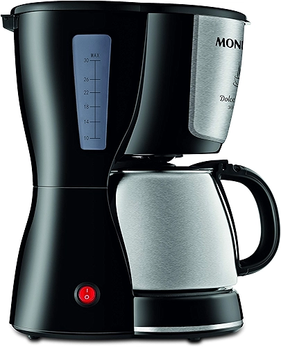 MONDIAL Cafeteira Elétrica Dolce Arome, Preto/Inox, 800W, 110V - C-37JI 30X