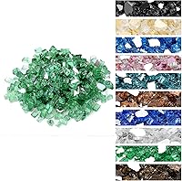 Vista 9 de Onlyfire Vidrio ignífugo de 10 libras para fogata de propano y chimenea de gas, rocas de vidrio reflectantes de 1/2 pulgada para mesa de hoguera