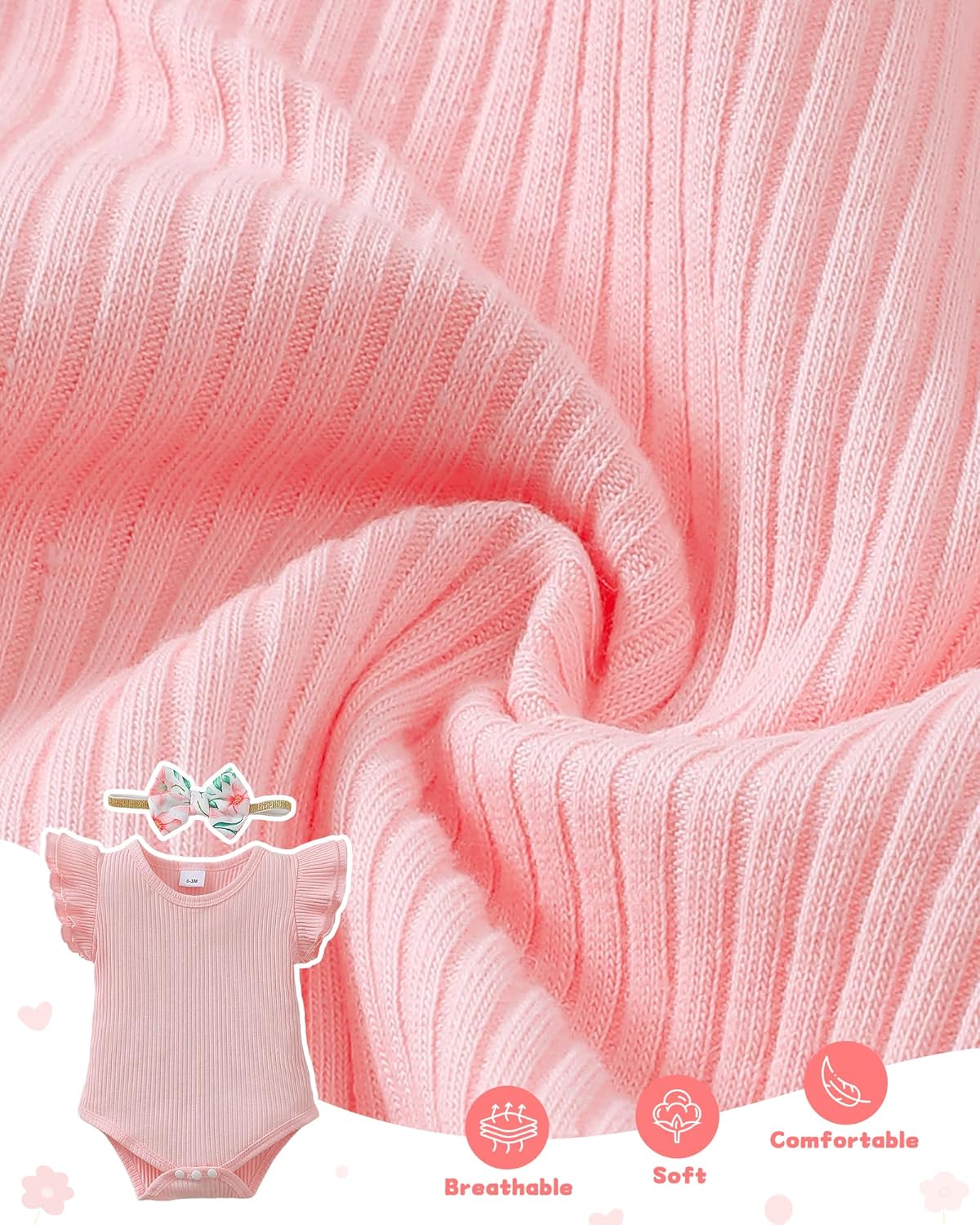 SUNNY PIGGY ベビーガール服 幼児 新生児 女の子 夏服 ベビー服 ロンパース ショーツセット 0-3 3-6 6-12