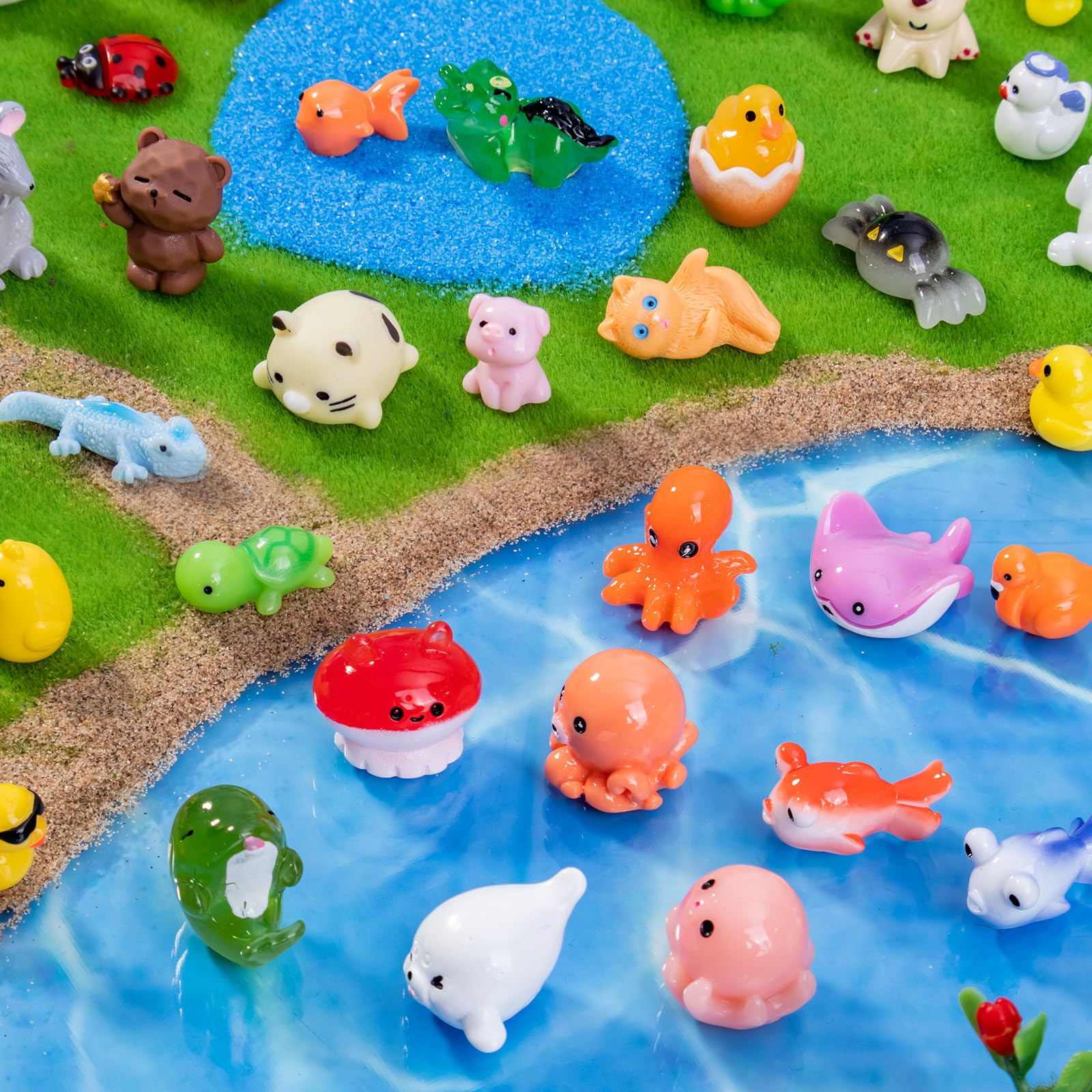 Yardwe Lot de 12 figurines miniatures en résine en forme de chat pour loisirs créatifs Yardwe Lot de 12 figurines miniatures en résine en forme de chat pour loisirs créatifs