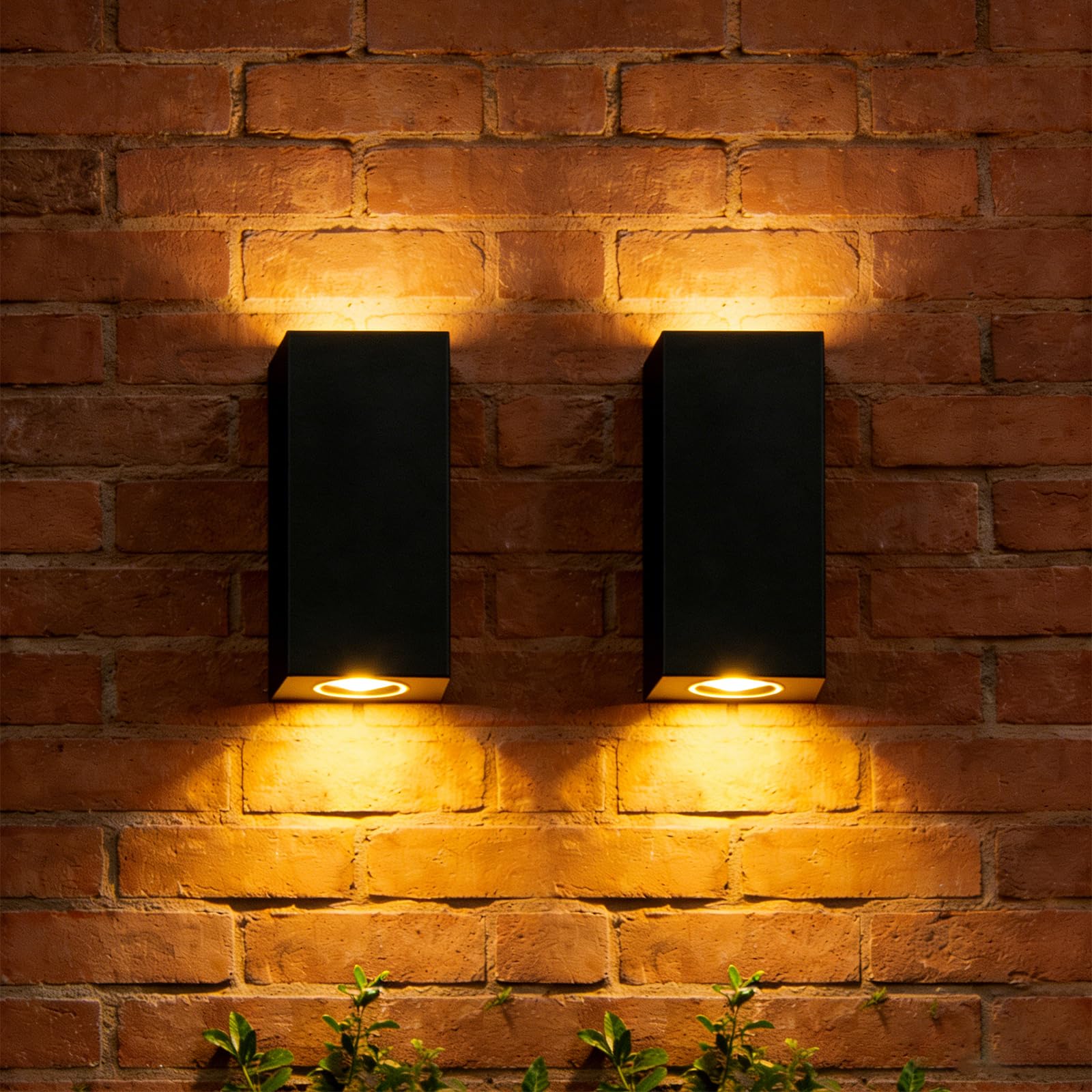Maxled, Light is Led! 2 Pcs Indoor Outdoor Wall Lights Up Down Wall Light IP54 Outside Lights GU10 Outdoor Wall Sconce for Interior or Exterior Hallway Corridor Garden Porch Patio Bulb not includld