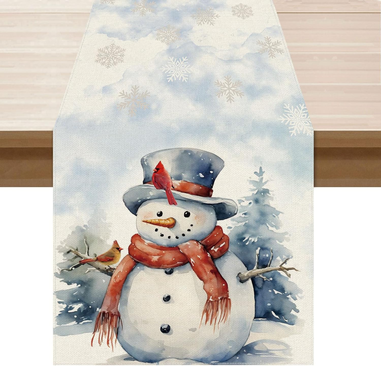 BOTB LIHM Blue Snowman Tree Snowflakes Christmas Winter