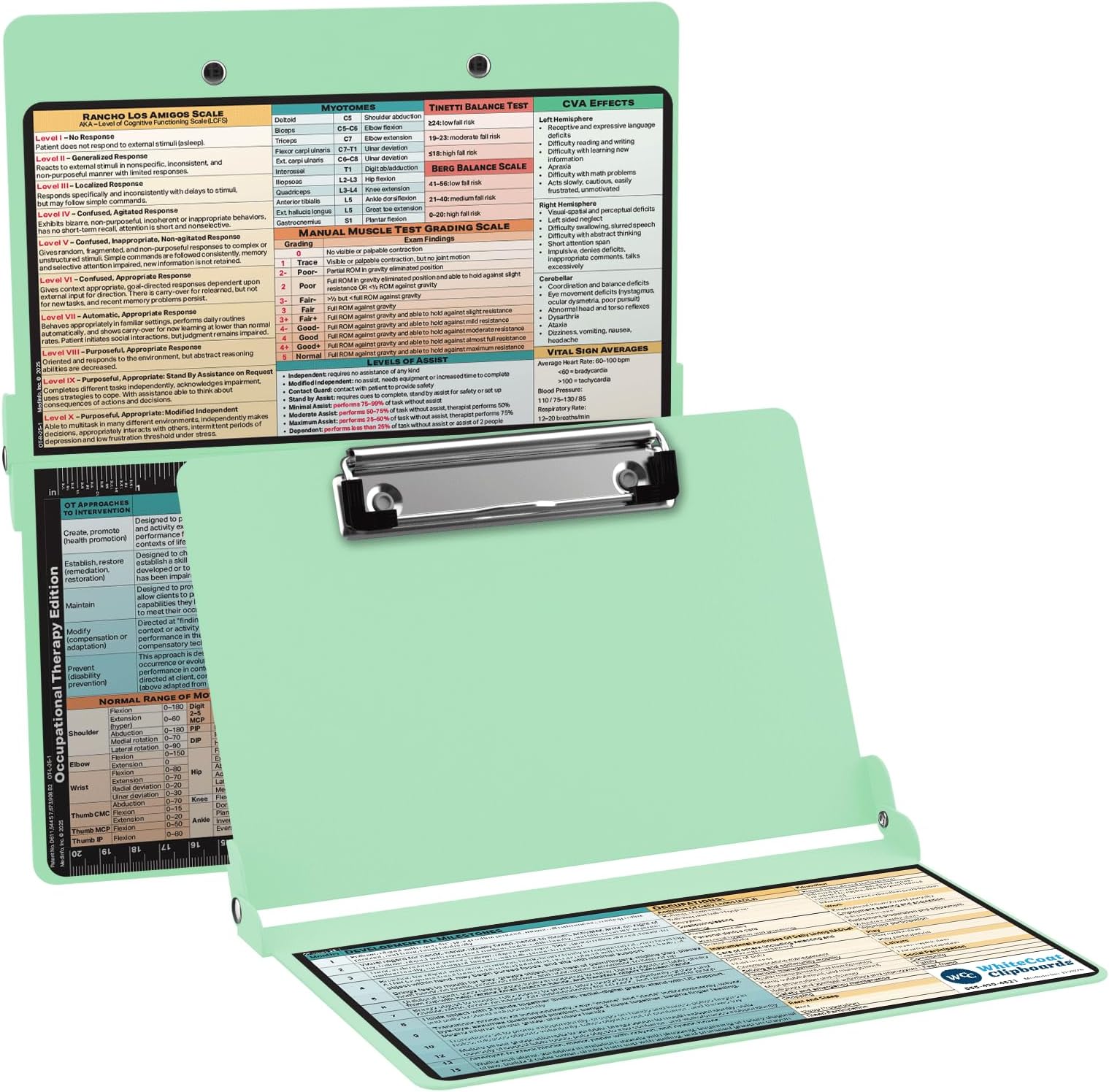 Whitecoat Clipboard® - Occupational Therapy Edition (Mint, Bifold)