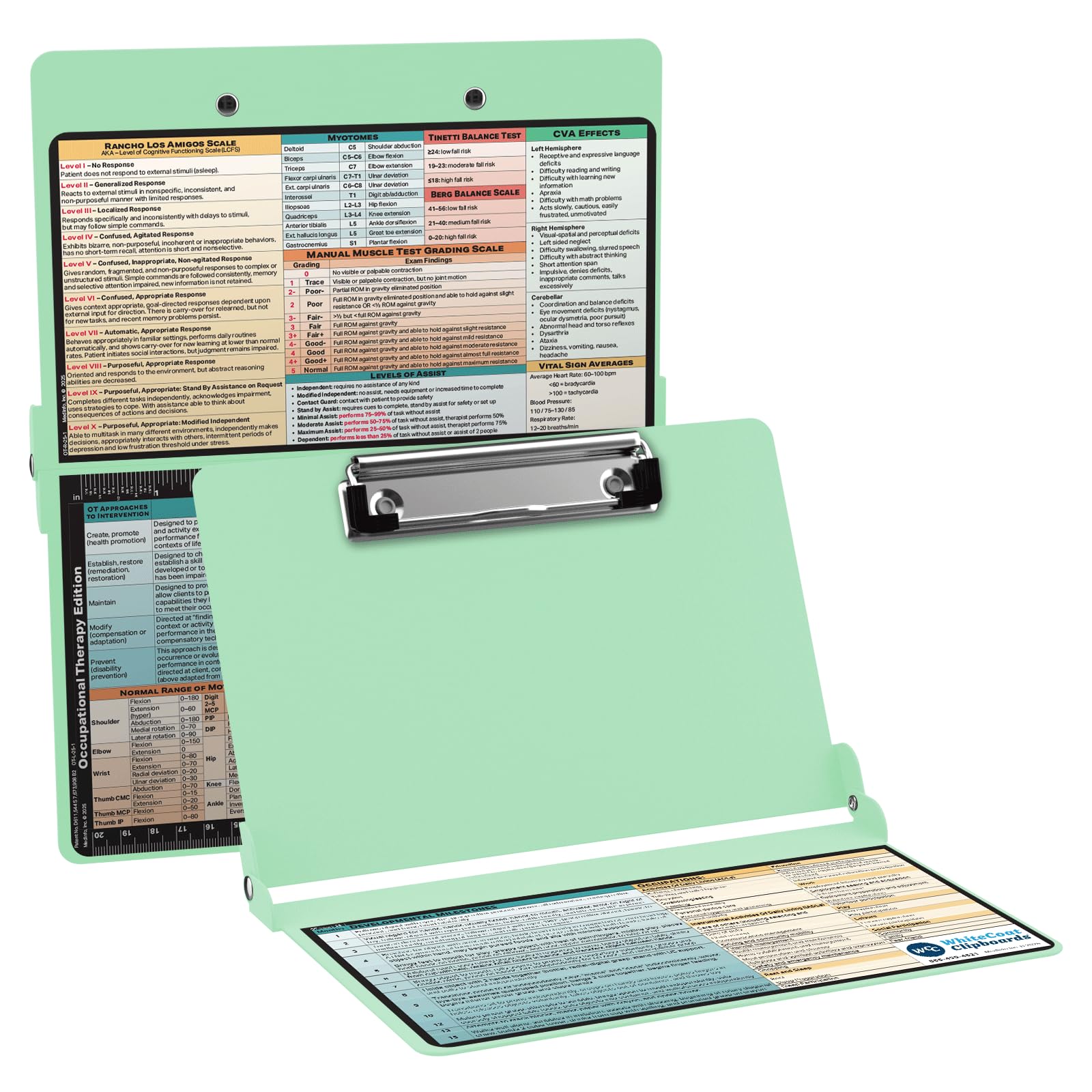 Whitecoat Clipboard® - Occupational Therapy Edition (Mint, Bifold)