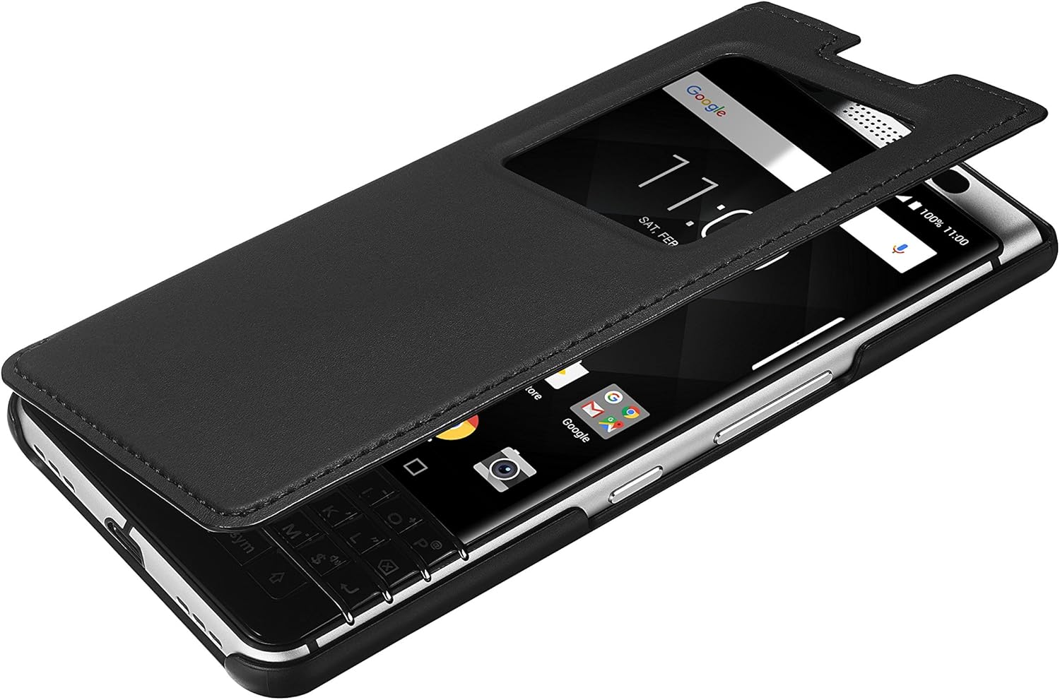 Blackberry Keyone Black Smart Flip Case Fcb100 Amazon De Elektronik Foto