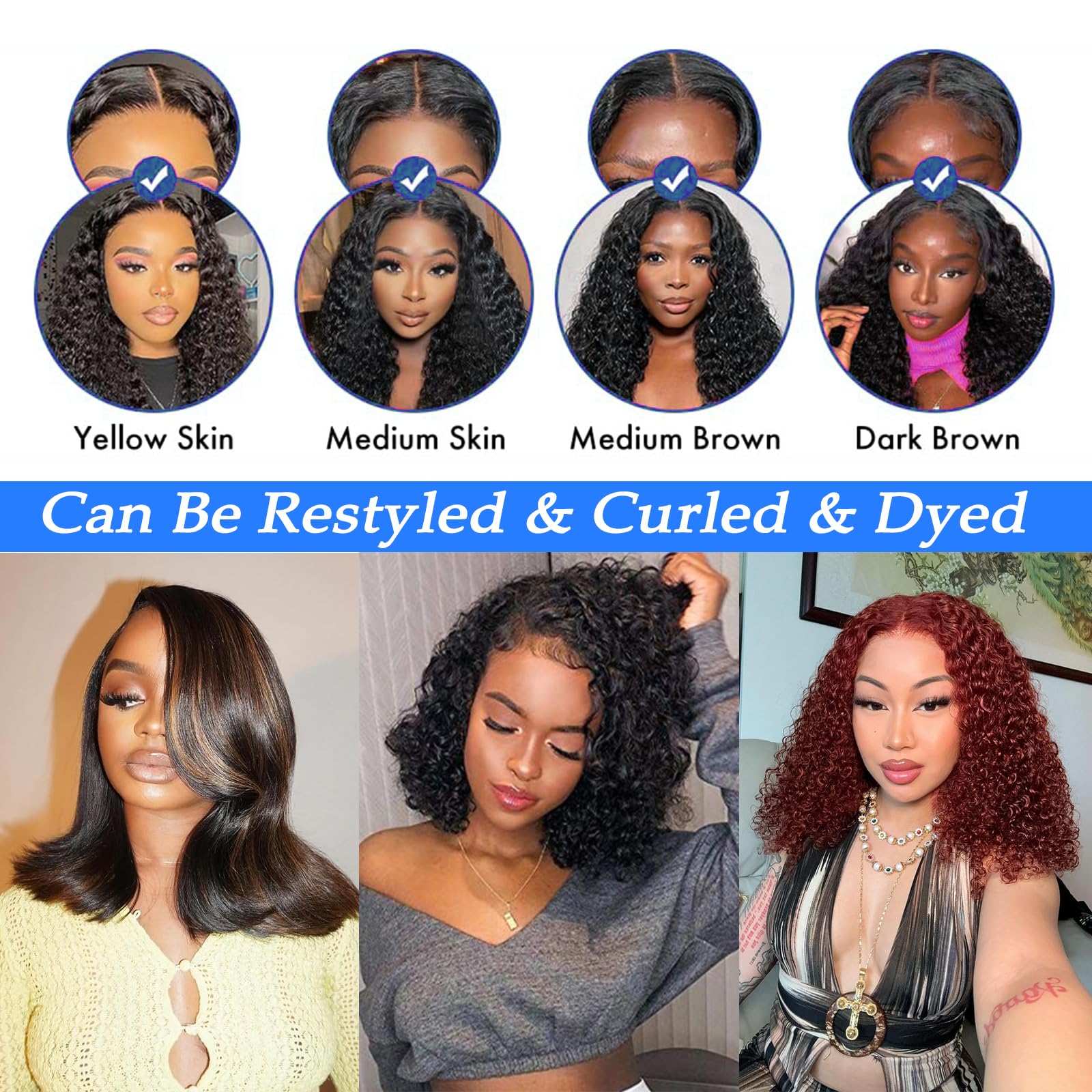 13x4 Lace Front Human Hair Bob Wig 8 Inch Pre Plucked Baby Hair Dorosy 613 Blonde Bob Wig Human Hair 13x4 Lace Front Wig for  main image 4