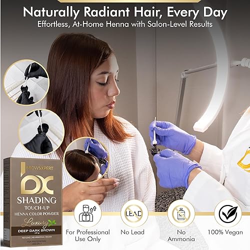 Miniatura 6 de BROWSXPERT - Tinte suave para el cabello con fuente de mezcla, exclusivo agitación y cepillo + instrucciones de seguimiento 0.14 oz Marrón oscuro