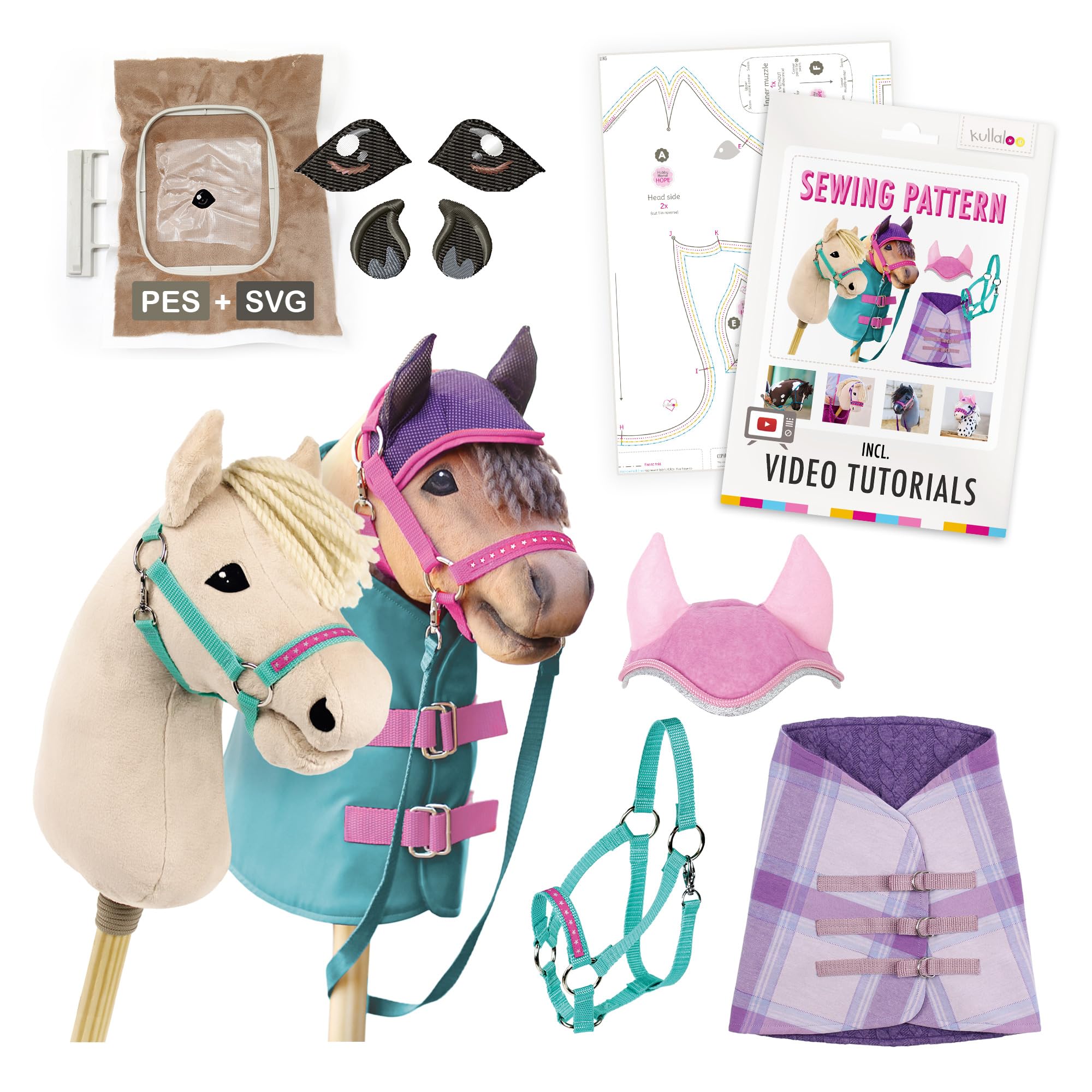 EIHI 6 stuks hobby paardenaccessoires, paardenrozetten voor winnaars, strikken in goud, zilver en regenboog voor houten paard