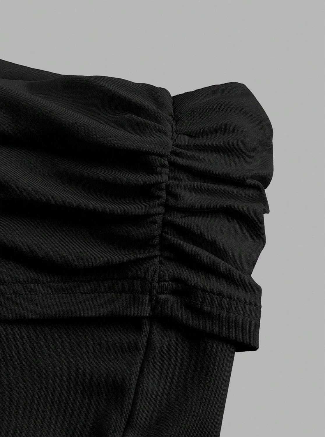 Hilinker Womens Sexy Pajama Set 2 Piece Lace Trim Cami Crop Tops and Ruched Shorts Summer Cute Pjs - Image 5