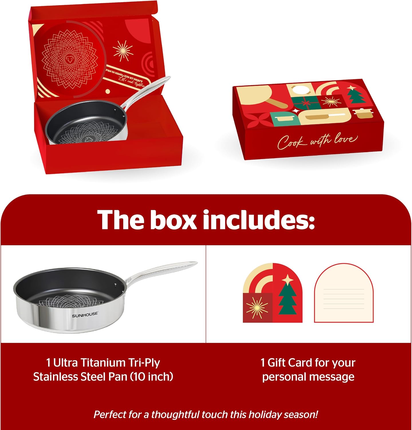 SUNHOUSE Cookware for Cooking (FRY PAN (LIMITED BOX), 10 inch)