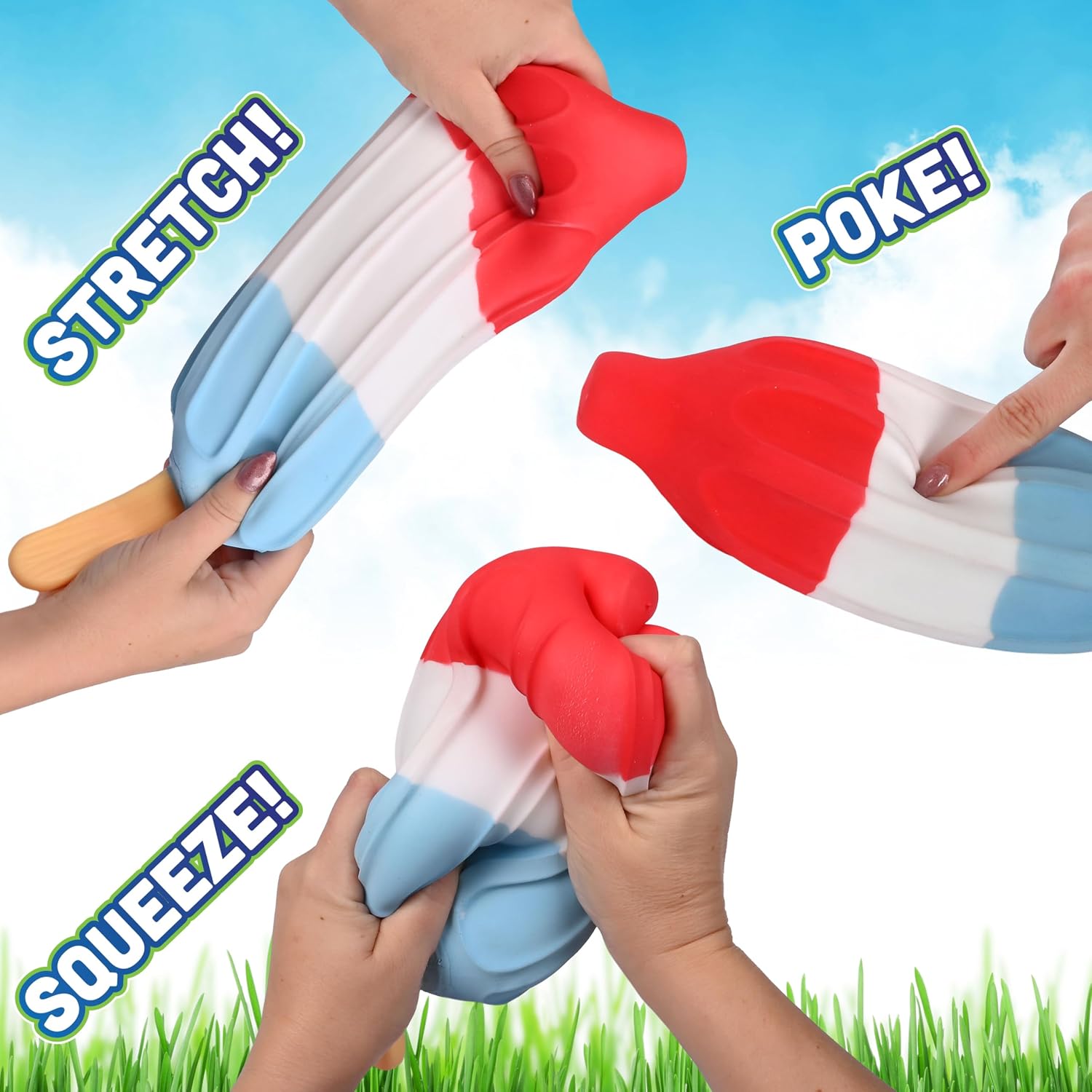 Toymendous Squishy Popsicle - Lime Squishy Toy - Ages 3+