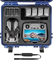 Vista 10 de FPVtosky Funda rígida para DJI Mini 5 Pro/Fly More Combo/Plus, funda de transporte impermeable para accesorios Mavic Mini5 Pro RC 2 [solo funda]