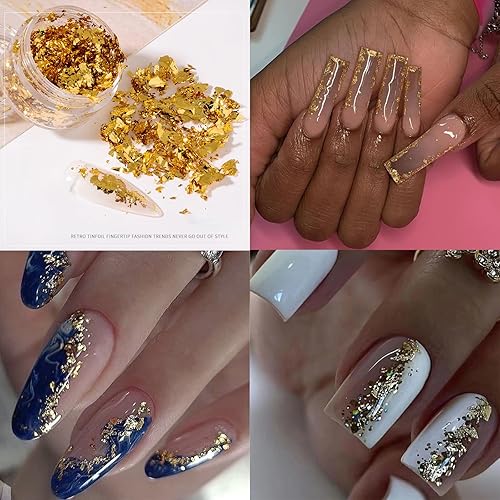 Miniatura 3 de VOTACOS Diamantes de imitación para arte de uñas, diamantes de imitación de parte trasera plana, dijes de uñas dorados, múltiples formas,