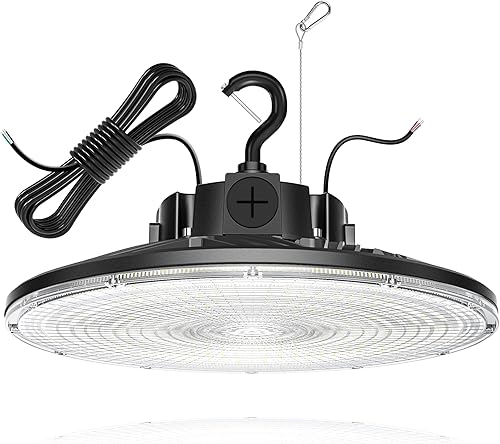 Miniatura 10 de Luces LED UFO de alta bahía de 150 W, 100 W, 80 W, ajustables, 3000 K, 4000 K, 5000 K, 140 LMW, regulable, luz LED de tienda de alta bahía UL DLC