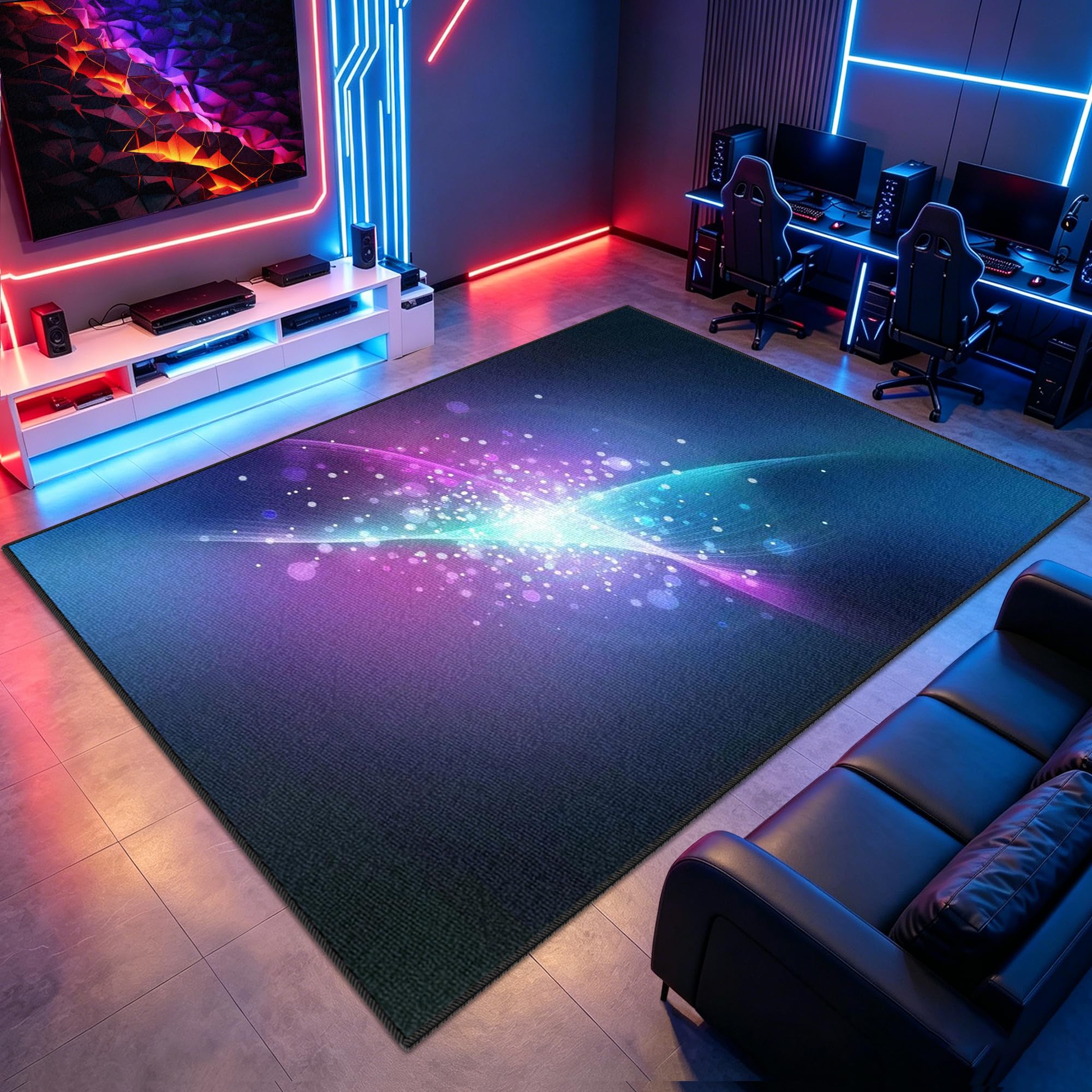 Dywan do sypialni do gier Mata do gier na krzesło komputerowe 90 x 140 cm Antypoślizgowy dywan krzesło do gier na salę zabaw Dywan do salonu dla graczy Chłopiec