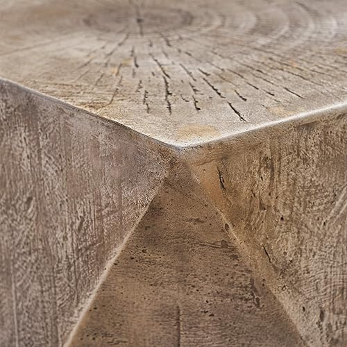 Vista 24 de Christopher Knight Home Jerod - Mesa decorativa de hormigón ligero, natural