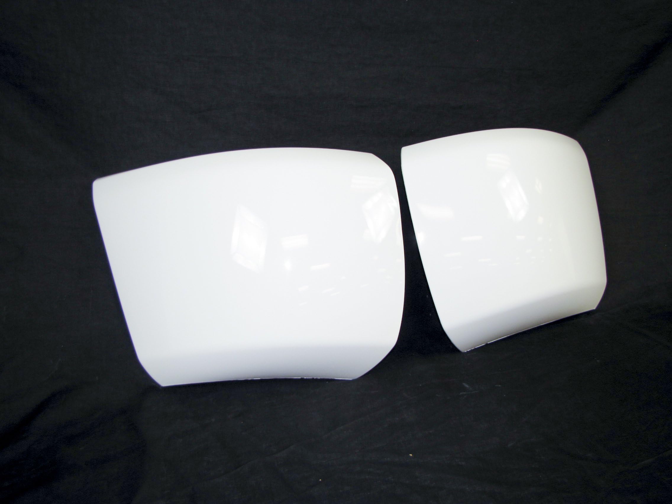 Painted 50/WA8624 White Front Bumper End Cap SET w/o fog hole For 2007-2013 Silverado 1500 GM1016103 GM1017103